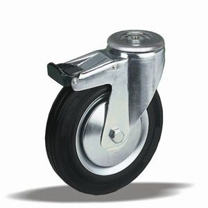 Universální kola s ocelovým diskem v otočné vidlici L12 s brzdou