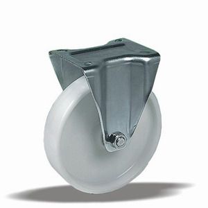 Průmyslová universální kola s polyamidovým běhounem v pevné vidlici