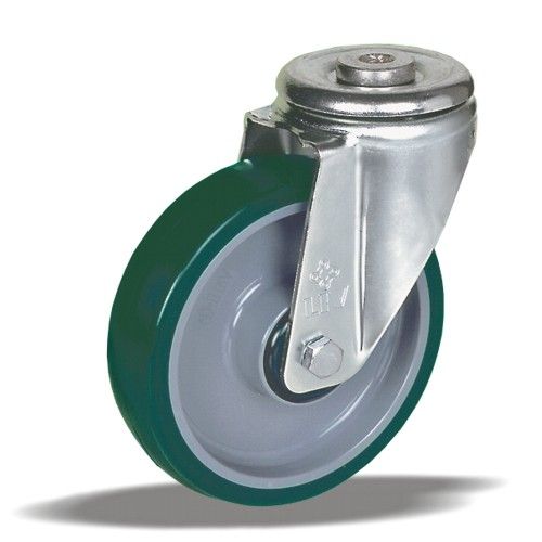 Průmyslová universální kola s polyuretanovým běhounem v otočné vidlici L12