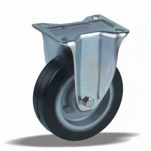 Zátěžová kola s hliníkovým diskem a elastickým běhounem v pevné vidlici