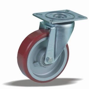 Zátěžová kola s hliníkovým diskem a polyuretanovým běhounem v otočné vidlici